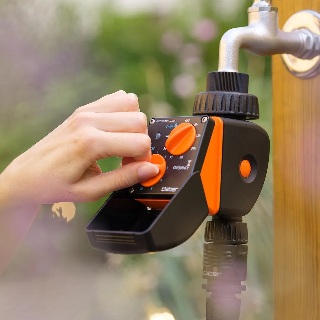 Programmateur d'arrosage Claber Aquauno Select pour balcon et potager - 3