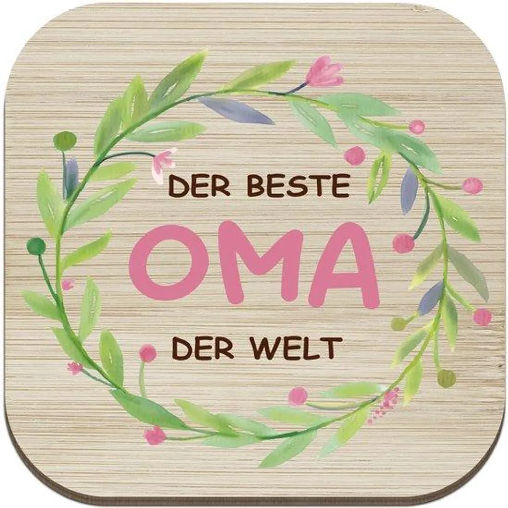 Plateau de service en bois gravé pour grand-mère - Cadeau Noël Unique