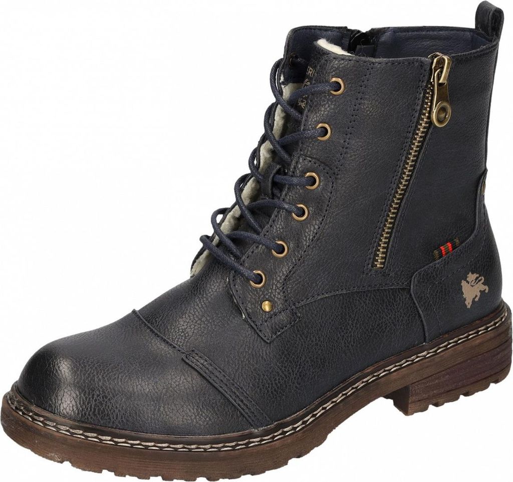 Lerros Damen Schnürstiefel in Blau, Größe 39