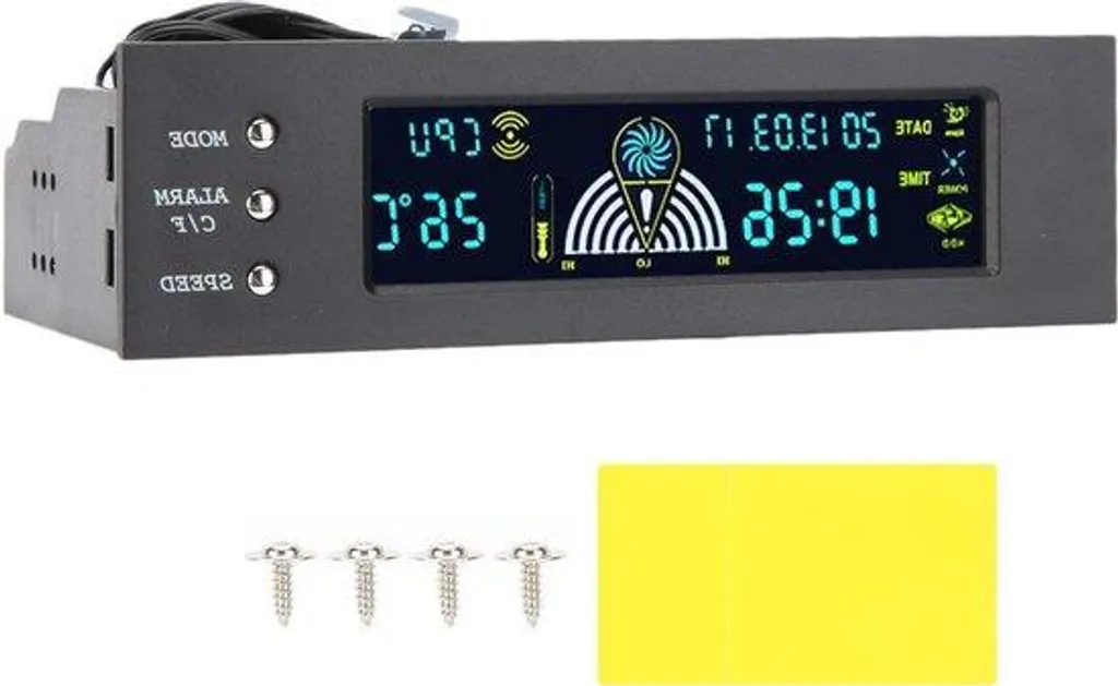 Contrôleur de ventilateur pour baie 5.25 pouces et affichage LCD CPU