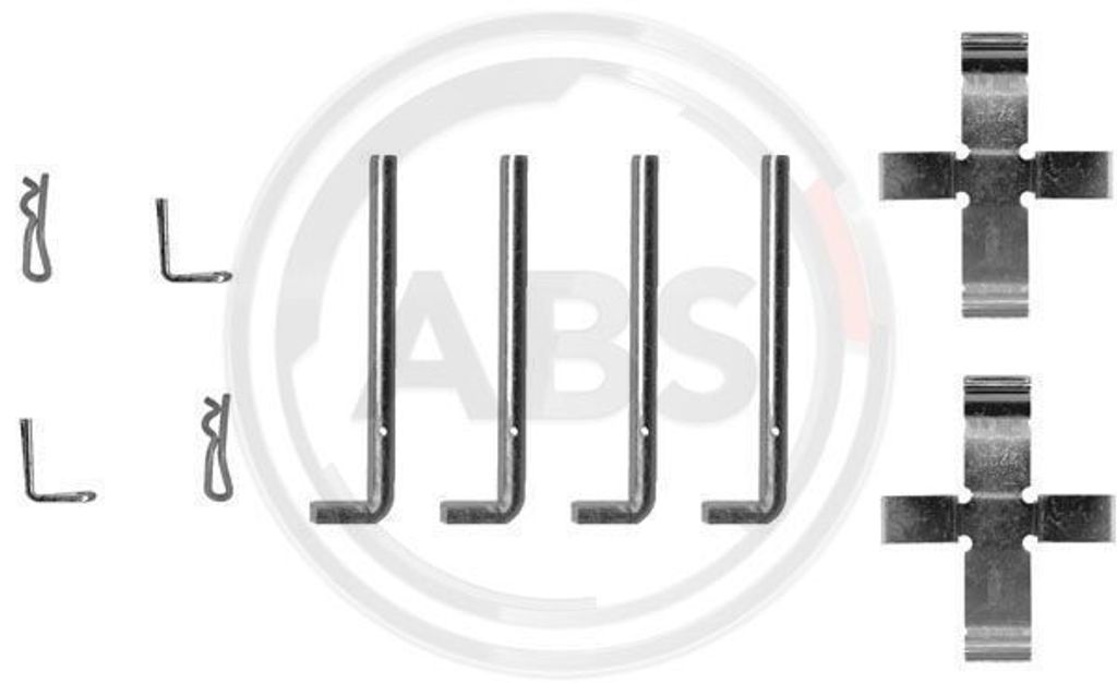 A.B.S. 0968Q Zubehörsatz Scheibenbremsbelag Hinten für ALFA ROMEO GTV (116) ALFETTA GT (116) GIULIETTA (116) ALFETTA (116) 6 (119)