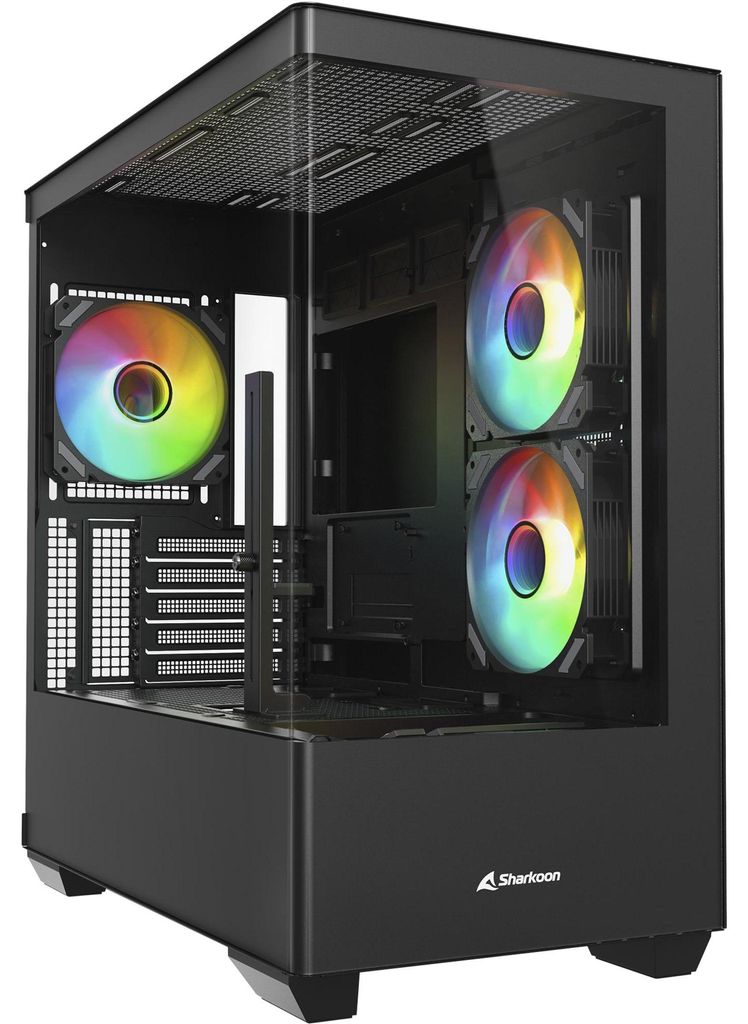 Sharkoon Elite Shark CM100 schwarz Tempered Glass x 2 - Immagine del prodotto 