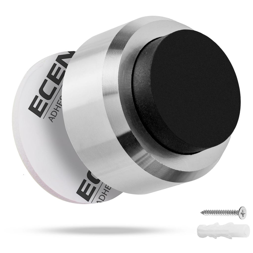 ECENCE Türstopper Wand 1x, Wandpuffer Edelstahl mit Produktbild 