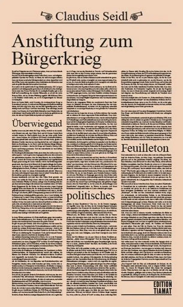 Livre Anstiftung zum Bürgerkrieg avec Analyse Stratégique et Sociale
