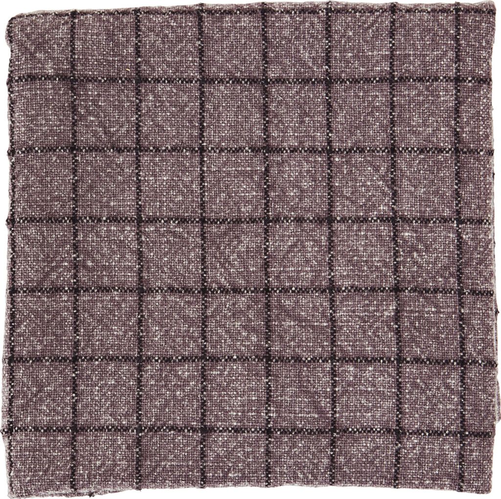 Madam Stoltz Küchentücher (2er Set) kariert stonewashed dunkelviolett/schwarz