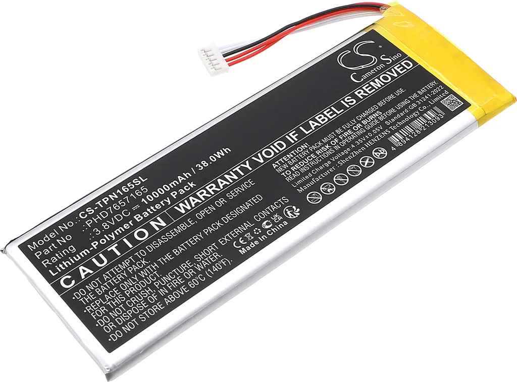 Batterie Techtek pour Topdon UltraDiag remplace PHD7657165 7600mAh