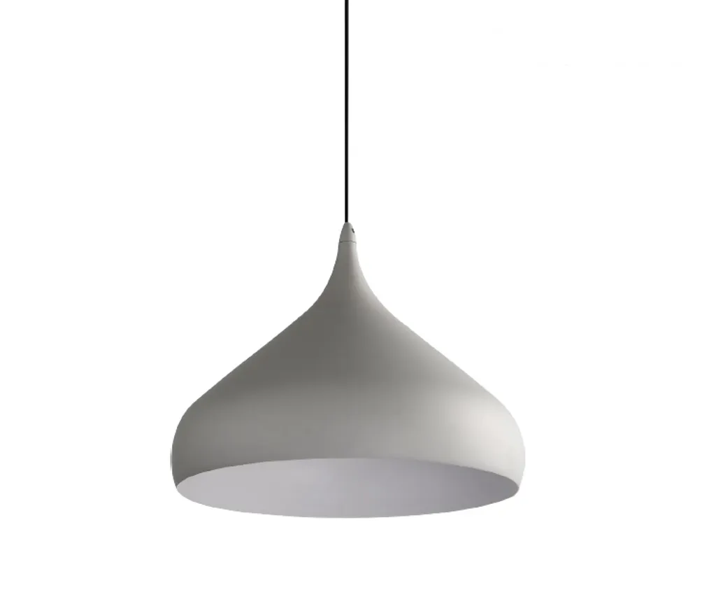 Lampada a sospensione MOKKA 40W, grigio opaco, Ø: 42 H: 165 cm, attacco E27, dimmerabile