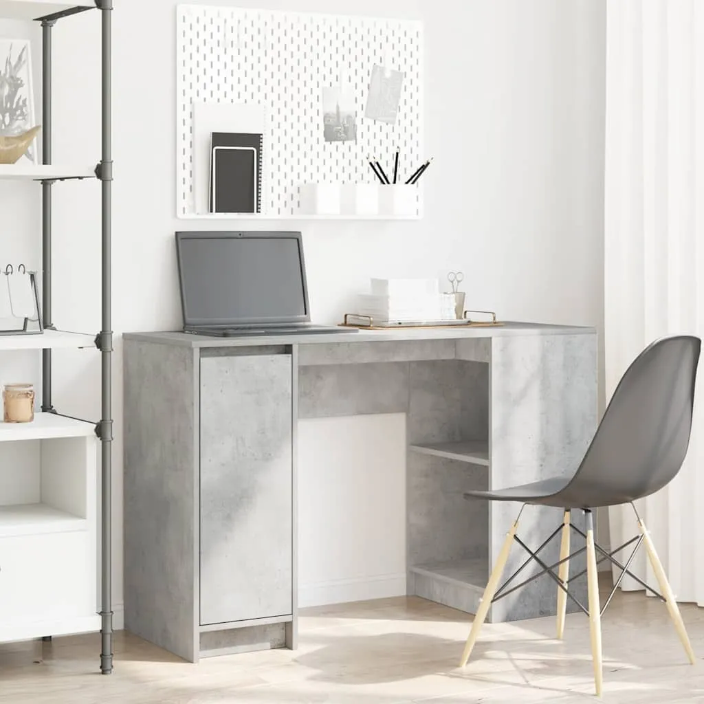 Maison Exclusive - Scrivania grigio cemento 120x42x76 cm Materiale ligneo
