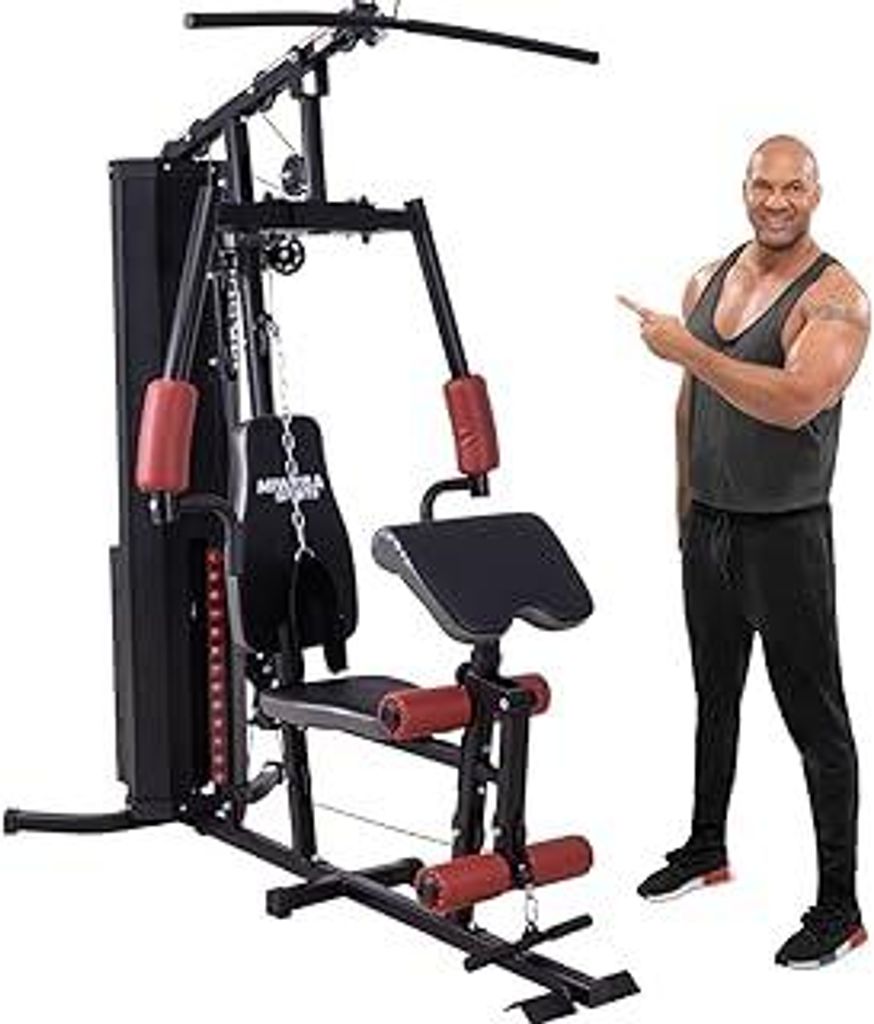 Miweba Sports Kraftstation MK500 | 60 kg Gewichte - Fitnessgeräte für Zuhause - Fitness - Heimtrainer - Bauchtrainer - Hometrainer - Butterfly - ...