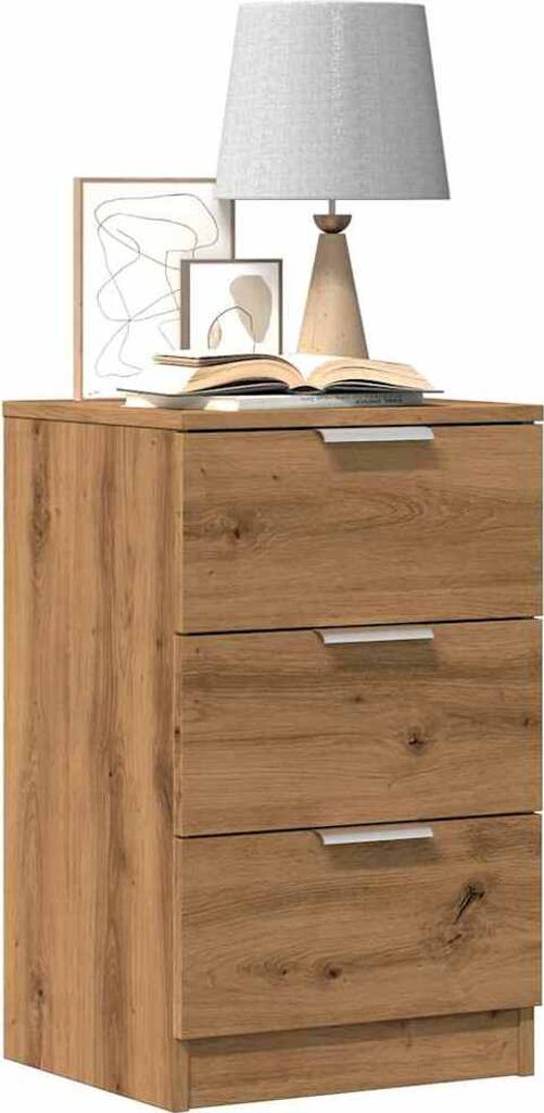 vidaXL Nočné stolíky 2 ks. Artisan dub 40x36x65 cm materiál Obrázok produktu 
