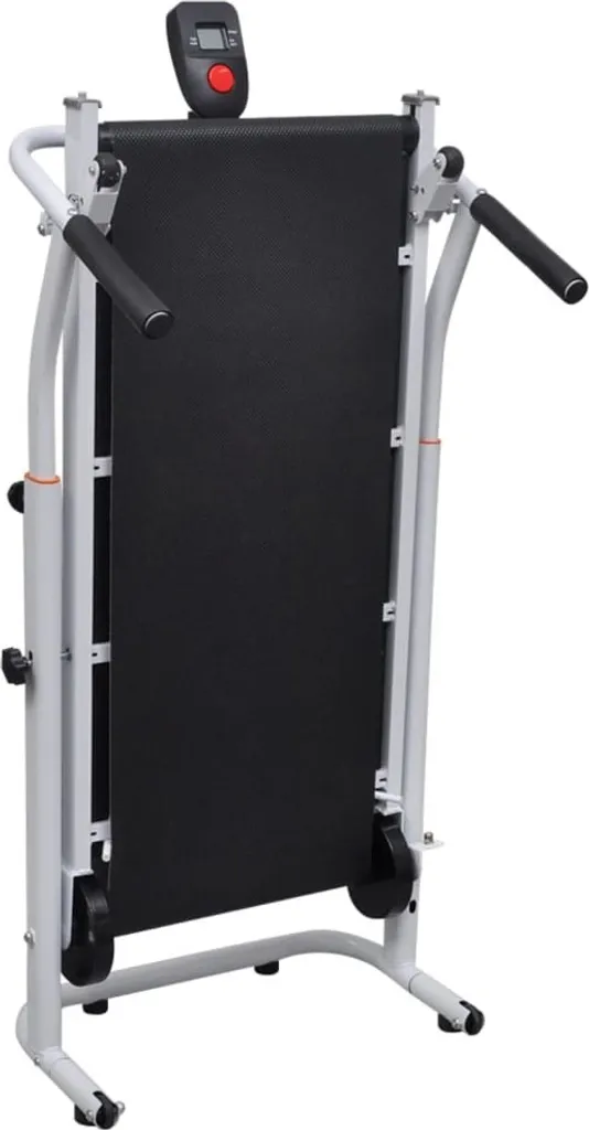 Mini tapis de course 93x36 cm pliable avec structure acier noir robuste