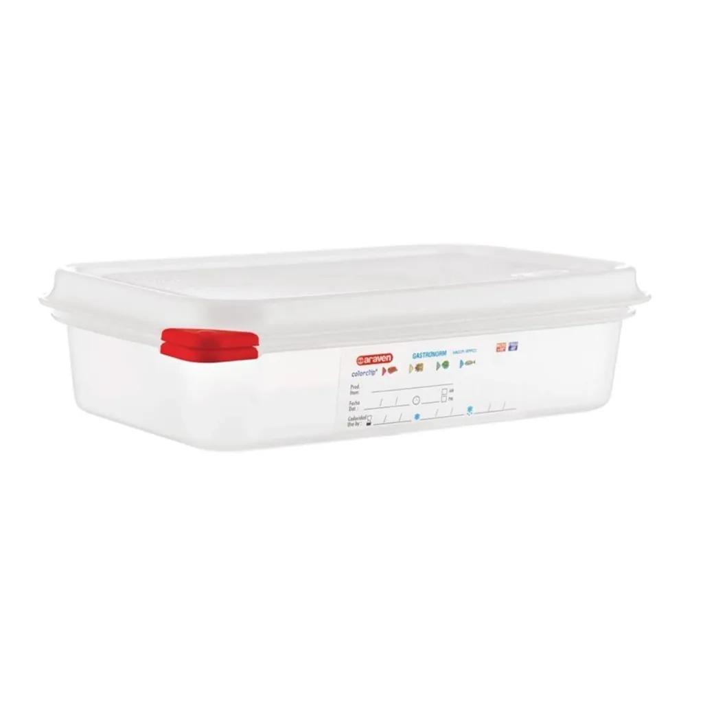 Kit 4 Contenitori Ermetici Araven GN 1/4 1,8L - Ideale per Meal Prep