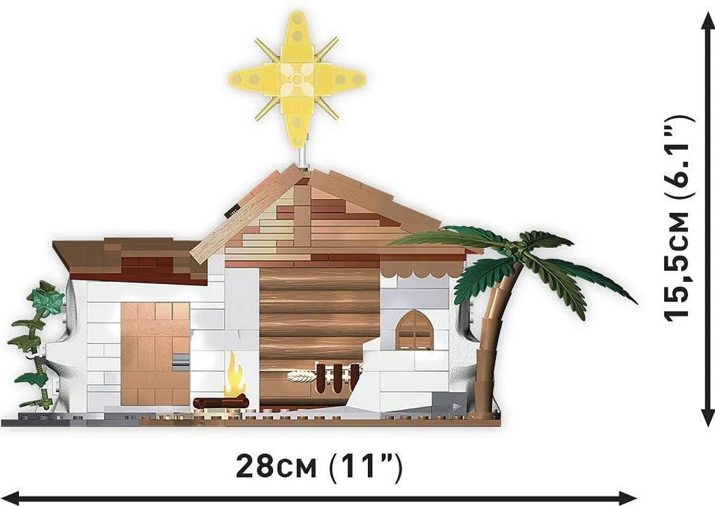 Crèche de Noël à construire COBI 20006, activité créative pour les fêtes