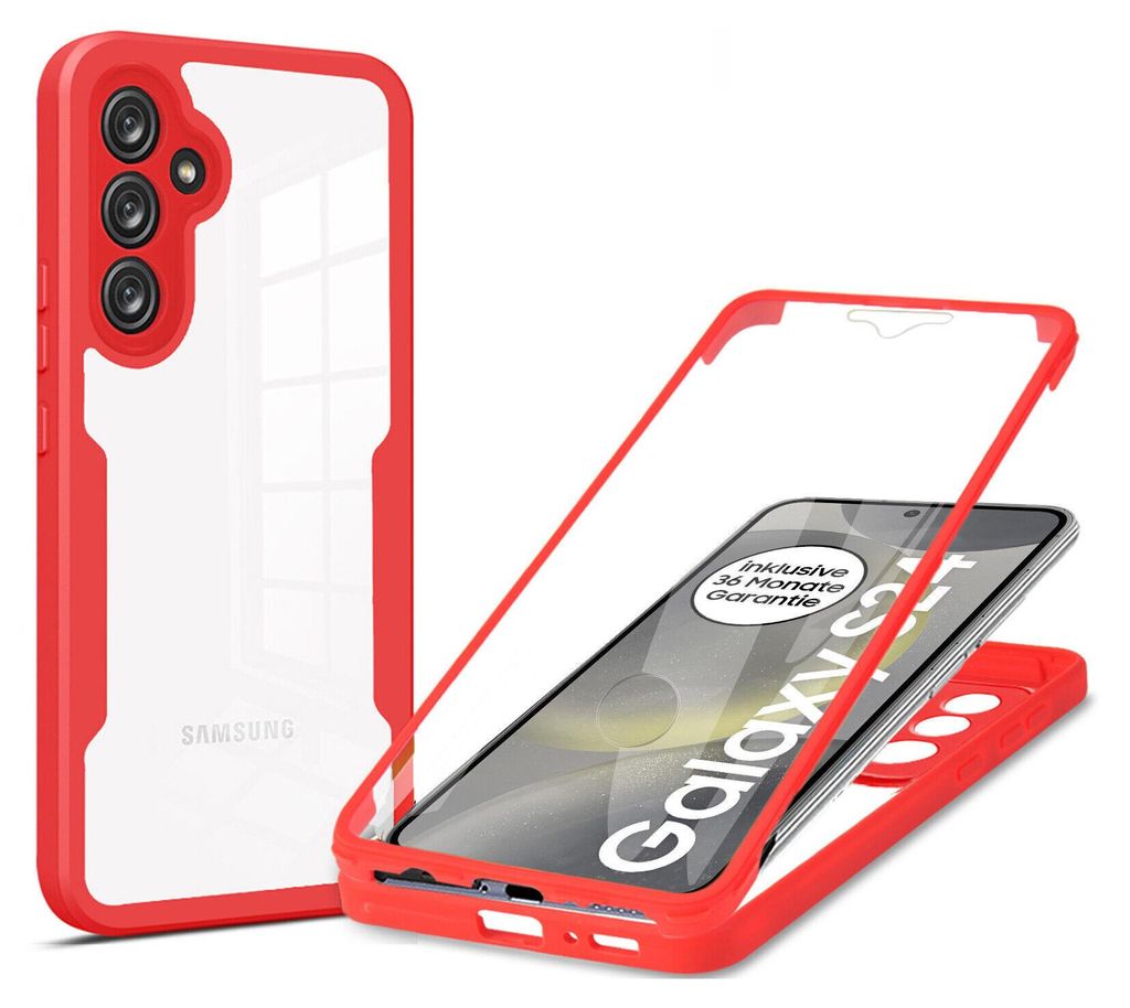360° Grad Hülle für Samsung Galaxy S25 vollschutz mit Produktbild 