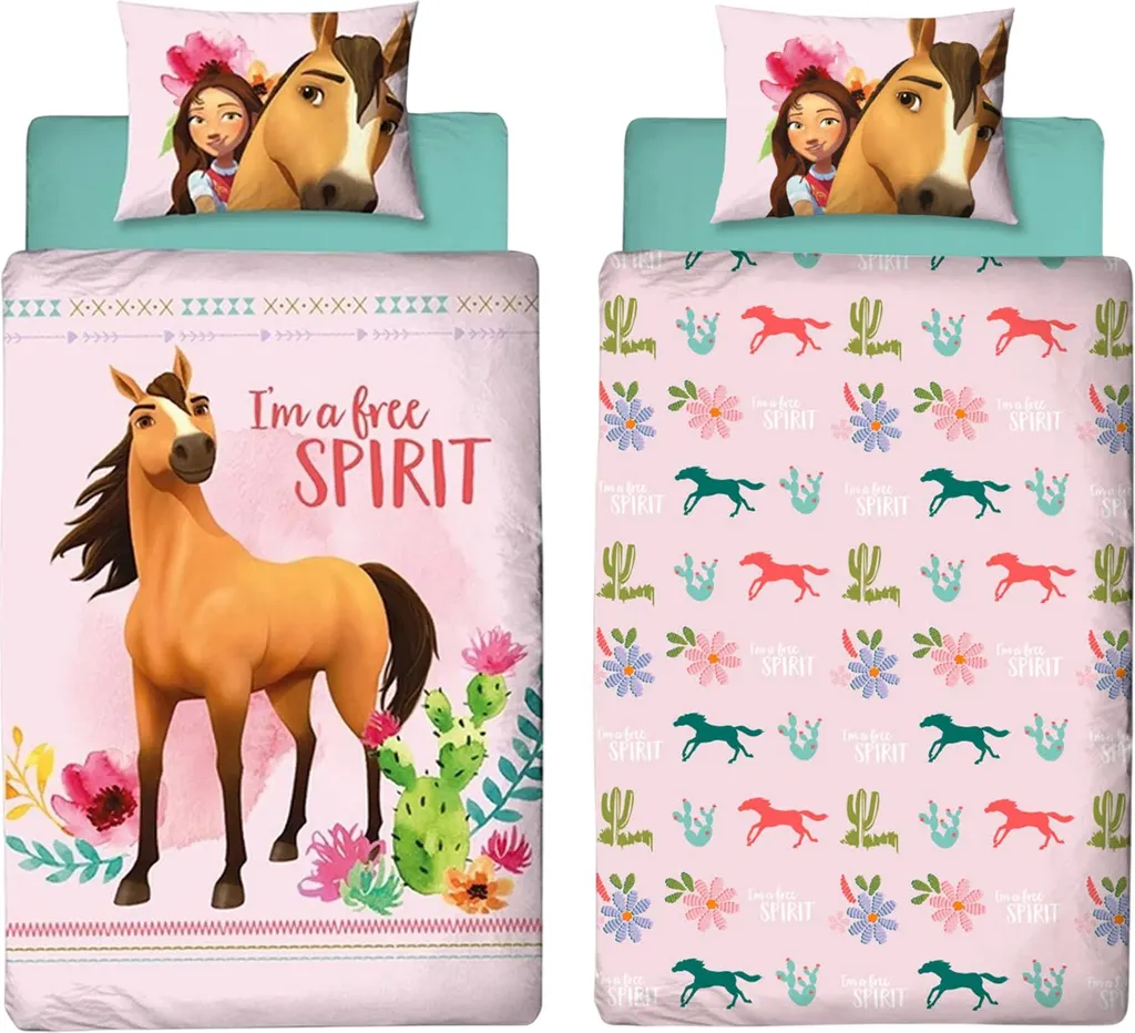 Housse de couette réversible Spirit TC118 multicolore pour un lit simple