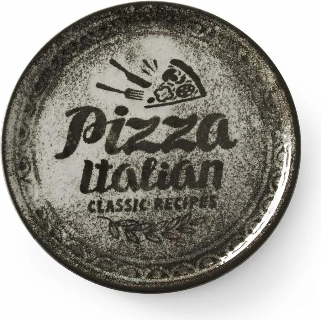 Piatto Pizza Professionale HENDI 330mm Nero | Fornitura Ristorazione
