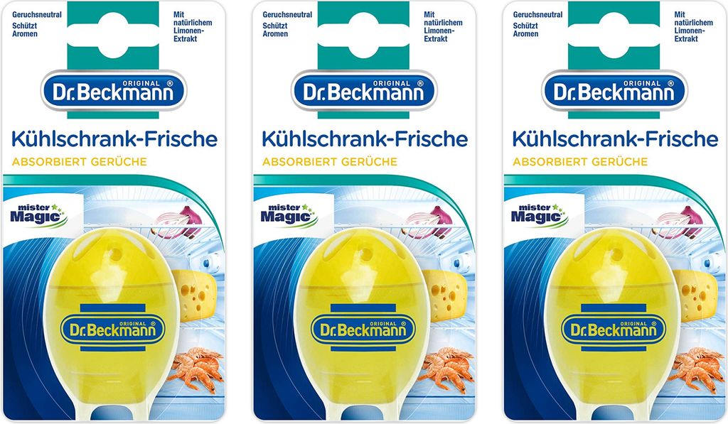 3x Dr.Beckmann Kühlschrank Frische Ei Limonen-Extrakt 40g Produktbild 