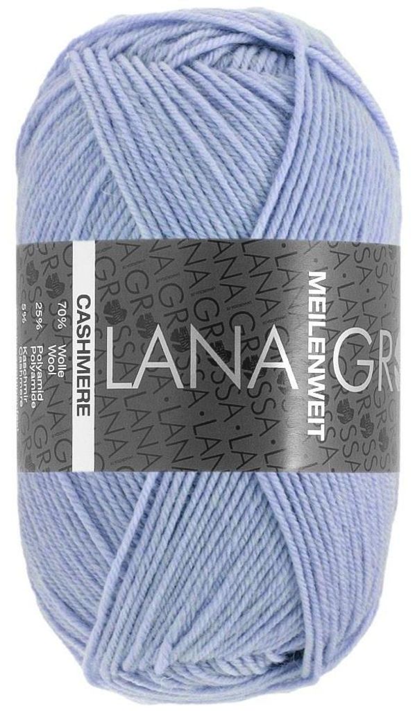 Lana Grossa - Meilenweit 4-fach 50g Cashmere 0062 hellblau Produktbild 