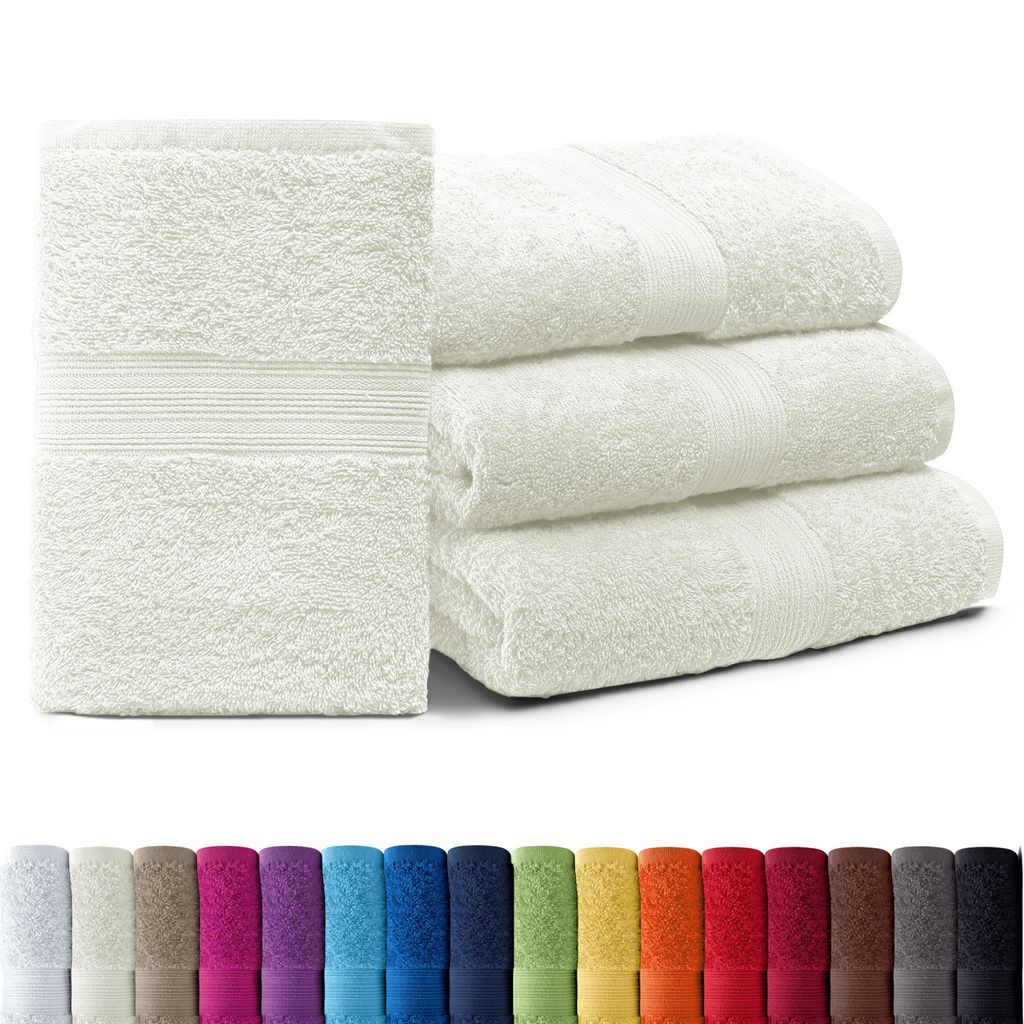 4er-Set ARIZONA Handtuch-Serie von AR Line – 100% Baumwolle, 500 g/m², 4er-Set Saunatücher XXL 100x200 cm, Natur