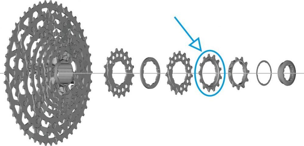 SHIMANO Ritzel für CS-LG700 - 13 Zähne