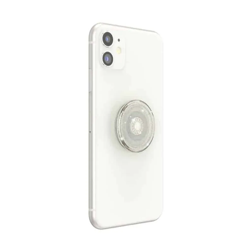 PopSockets PopGrip Clear Glitter Silver - Support de téléphone pailleté - 4