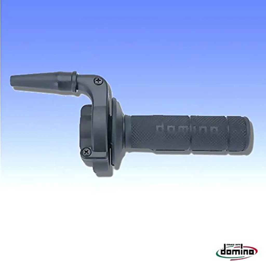 Poignée de gaz monobloc Domino avec câble incluse pour moto et scooter