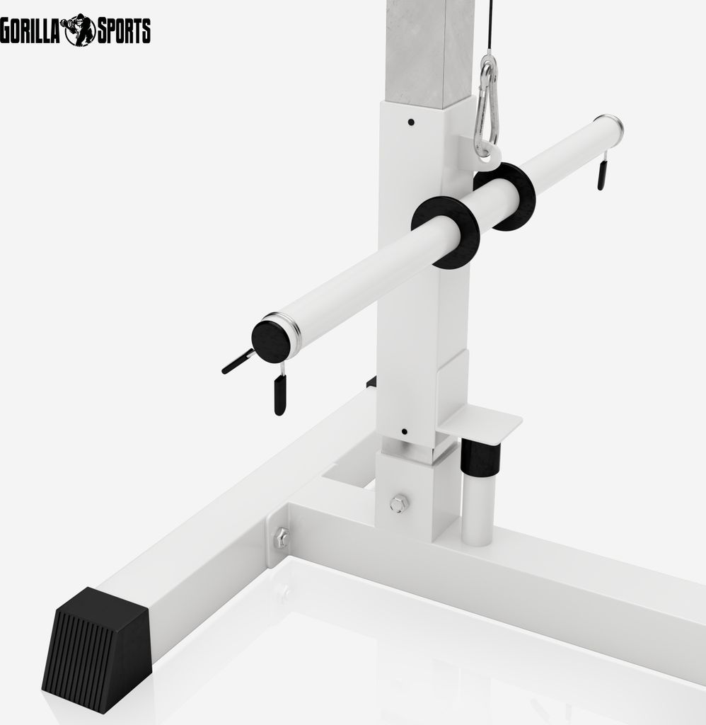 GORILLA SPORTS® Latzugstation - Verstellbar, 120x56x195cm, Produktbild 4