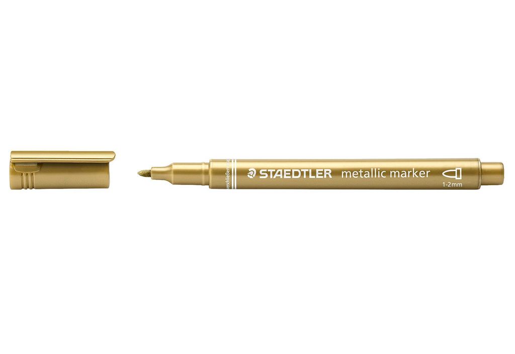 Staedtler 8323, Złoto, Końcówka pociskowa, 1 mm, 2 mm, 1 Zdjęcie produktu 