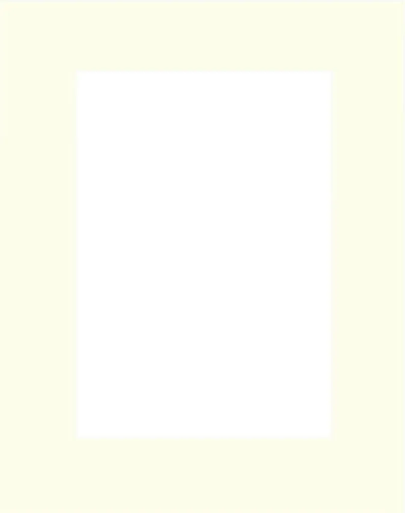 Passe-partout biseauté 60x60 cm Bianco Latte épaisseur 1.4mm 40x40 cm