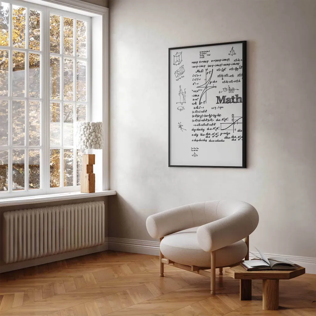 Poster Matematica 60x90 Cornice Nera - Decorazione Parete Camera e Studio - 2