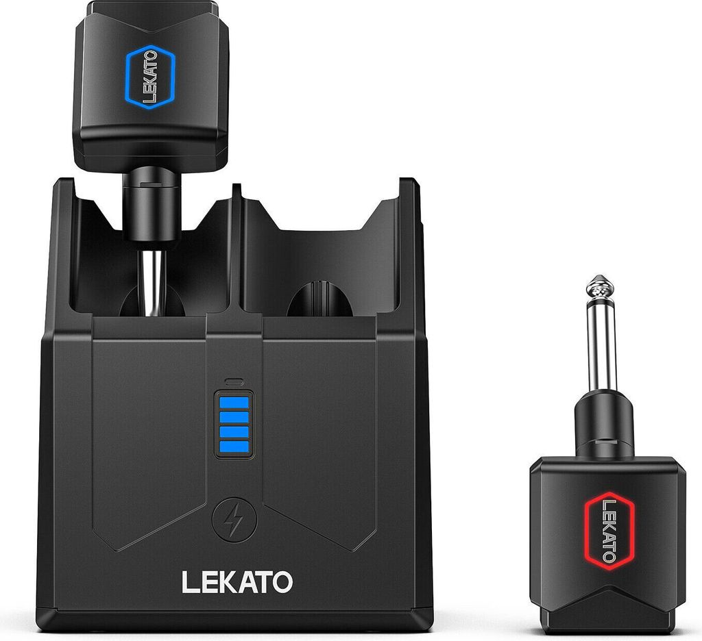 LEKATO 5.8GHz Wireless Guitar System Audio Transmitter Produktbild 1