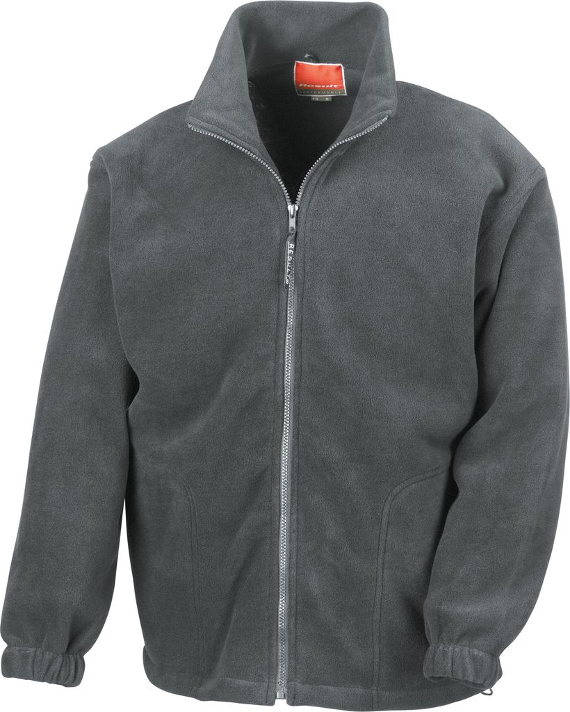 Result Herren Fleece-Jacke, Antipilling BC922 (M) (Oxford Grau)