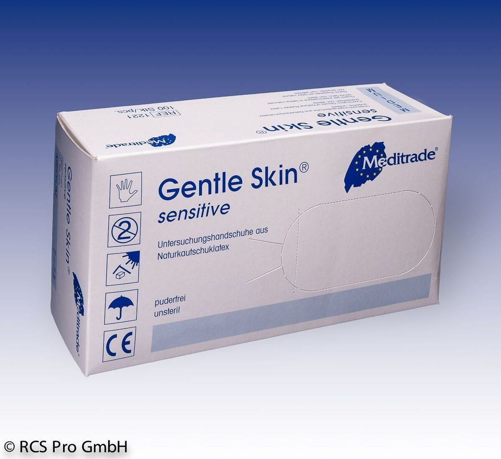 Meditrade Gentle Skin® sensitive Latex Einmalhandschuhe, 1 Produktbild 
