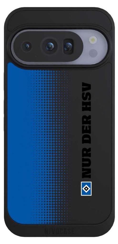 NIVOCASE Handyhülle für Google Pixel 10 Pro Hülle NIVOpure Case Schwarz HSV Logo transparent
