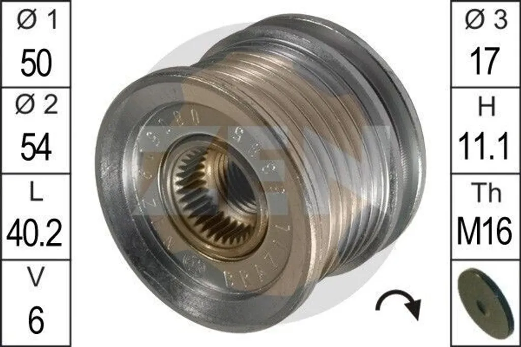 Puleggia Alternatore ERA ZN5395 per Mercedes Sprinter e Vito - Business Kit