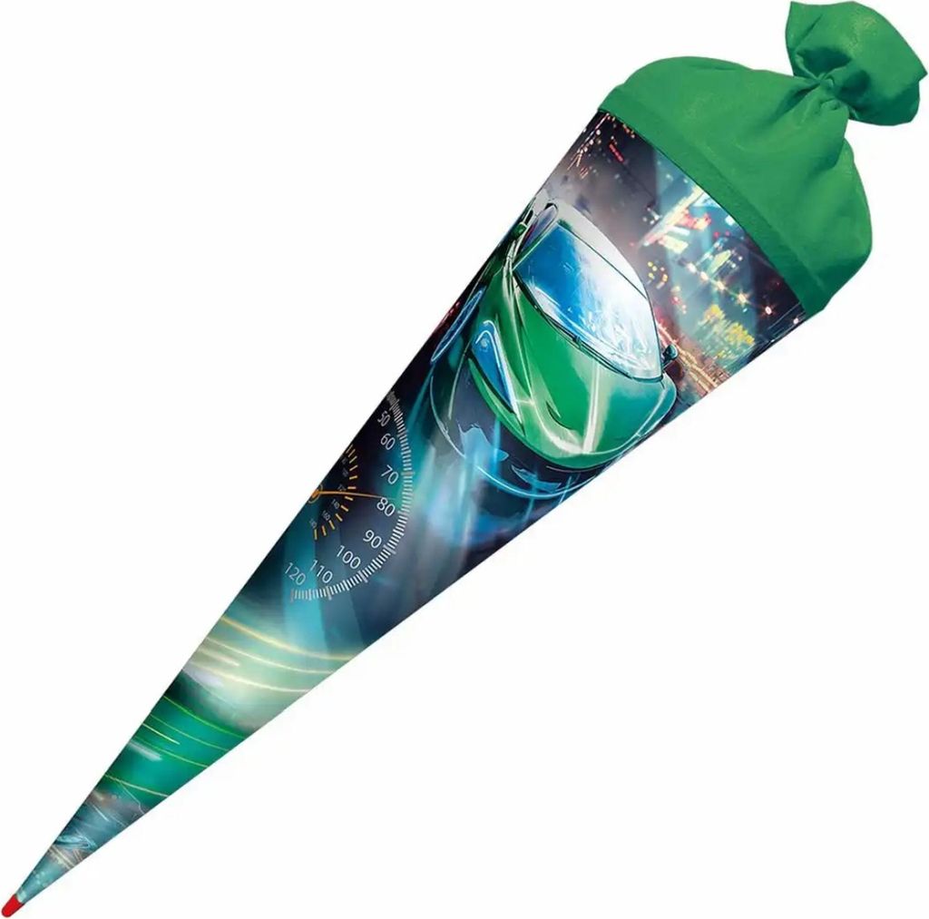 Roth Schultüte Racing rund Schutzspitze Filzverschluss 70cm