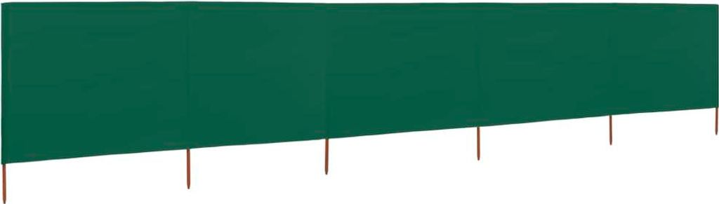 vidaXL 5-teiliges Windschutzgewebe 600 x 160 cm Grün Produktbild 