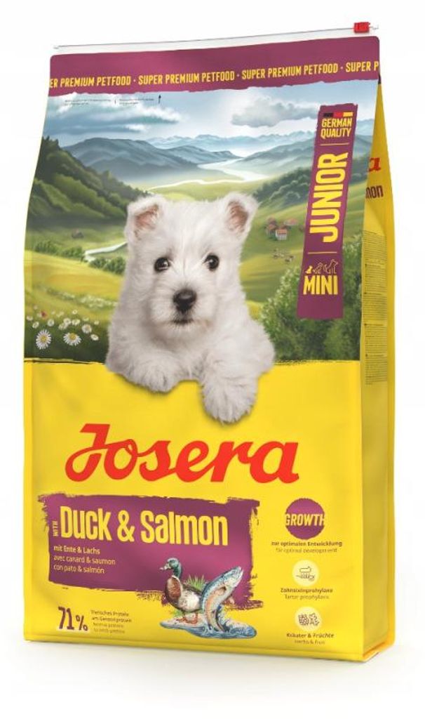 Sucha karma dla psa Josera Mini Junior Duck & Salmon 10kg Zdjęcie produktu 