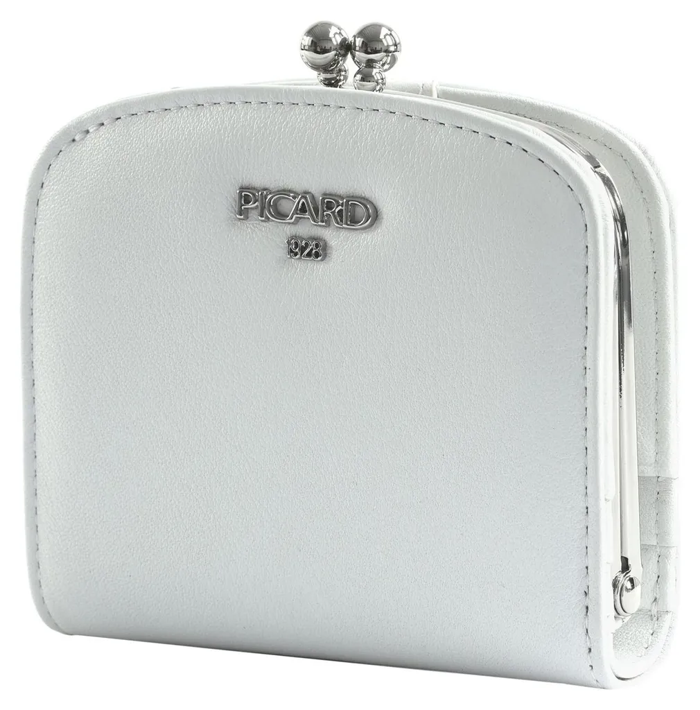 Porte-monnaie Vertical en Cuir Blanc - Portefeuille PICARD Bingo Lily