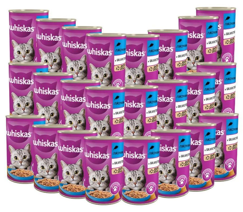 Whiskas 1+ Mit Thunfisch in Gelee 24x400 G Dose Produktbild 