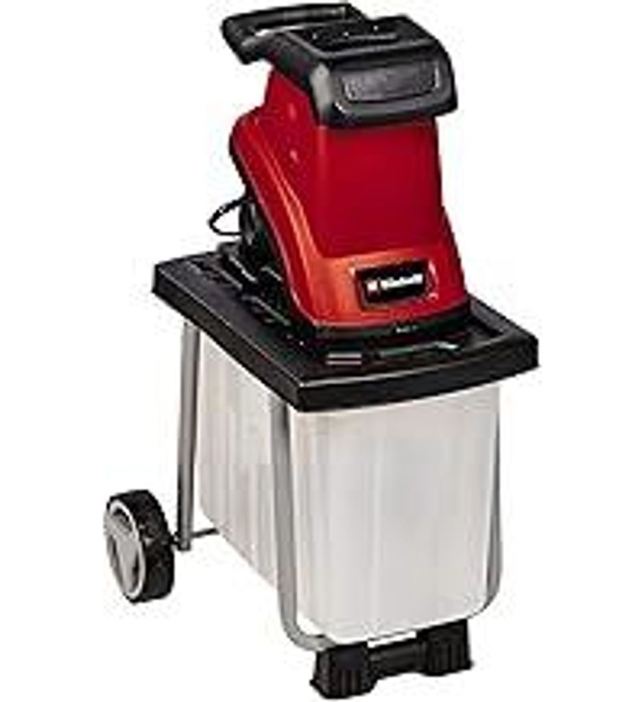 Einhell Elektro-Messerhäcksler GC-KS 2540 CB (2.500 W, Max. 40 Mm Aststärke, 2 Wendemesser Aus Stahl, 55 L Fangbox, Transportgriff, Stopfer)