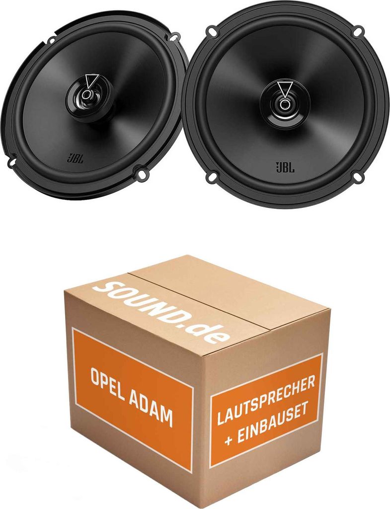 Lautsprecher Boxen Einbaupaket vorne JBL Club 3 64FSL passend für Opel Adam | 2x Tief-Mitteltöner mit integriertem Hochtöner 165W MAX