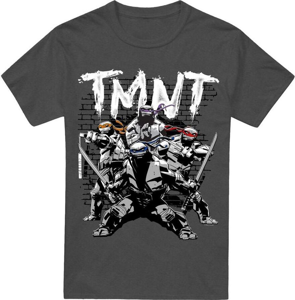 Teenage Mutant Ninja Turtles - "TMNT Team" T-Shirt für Herren/Damen Uni TV18357 (M) (Holzkohle)