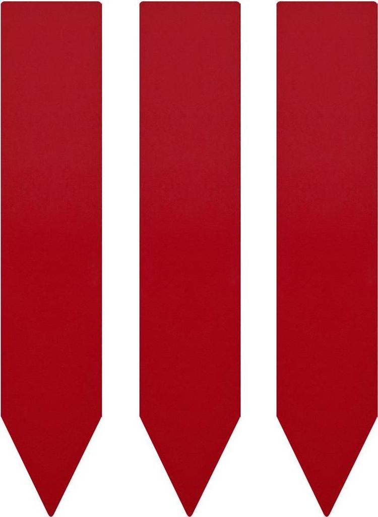 CombiCraft PVC Stecketiketten 20x100 mm Rot, 400μ - Verpackt pro 100 Stück
