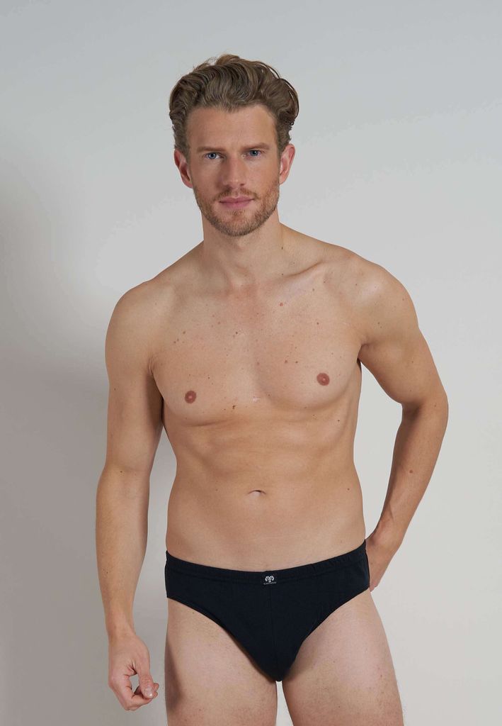 CECEBA Herren Sport-Slip schwarz uni 7er Pack Größe: 6 Produktbild 