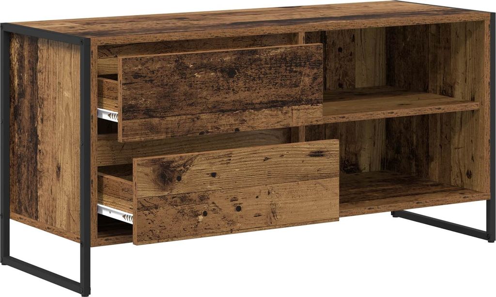 vidaXL TV-Schränk Altholz 100 x 36 x 49,5 cm Holzwerkstoff