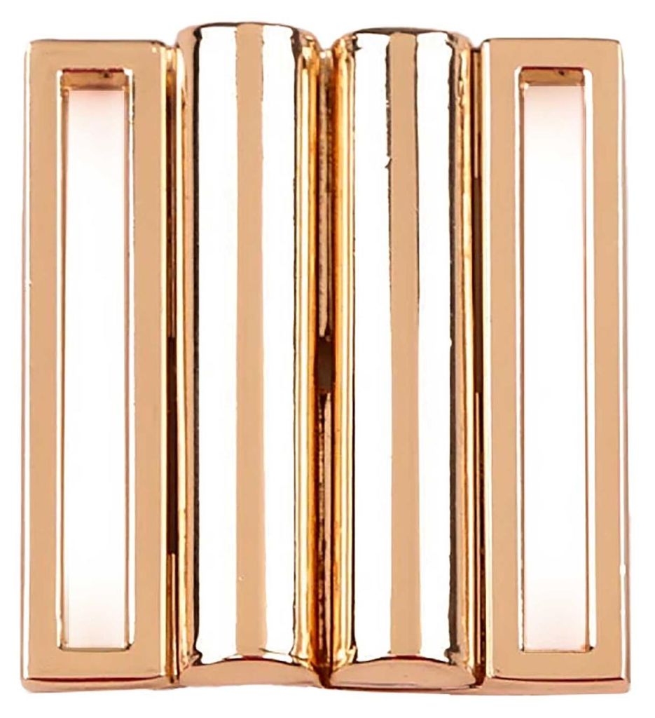 2 Bikini-Verschlüsse Bikini BH Verschluss, Metall, Größenwahl A 33x28mm | I 30x3mm roségol