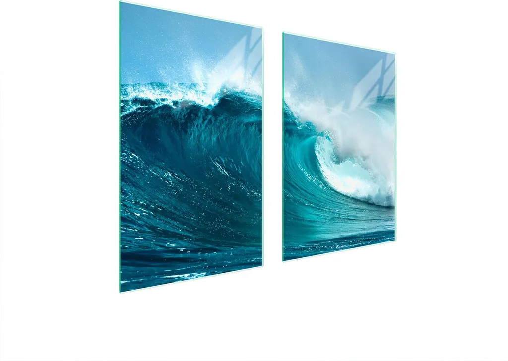 Pannello Di Protezione In Vetro Per Cucina 65X52 Wave