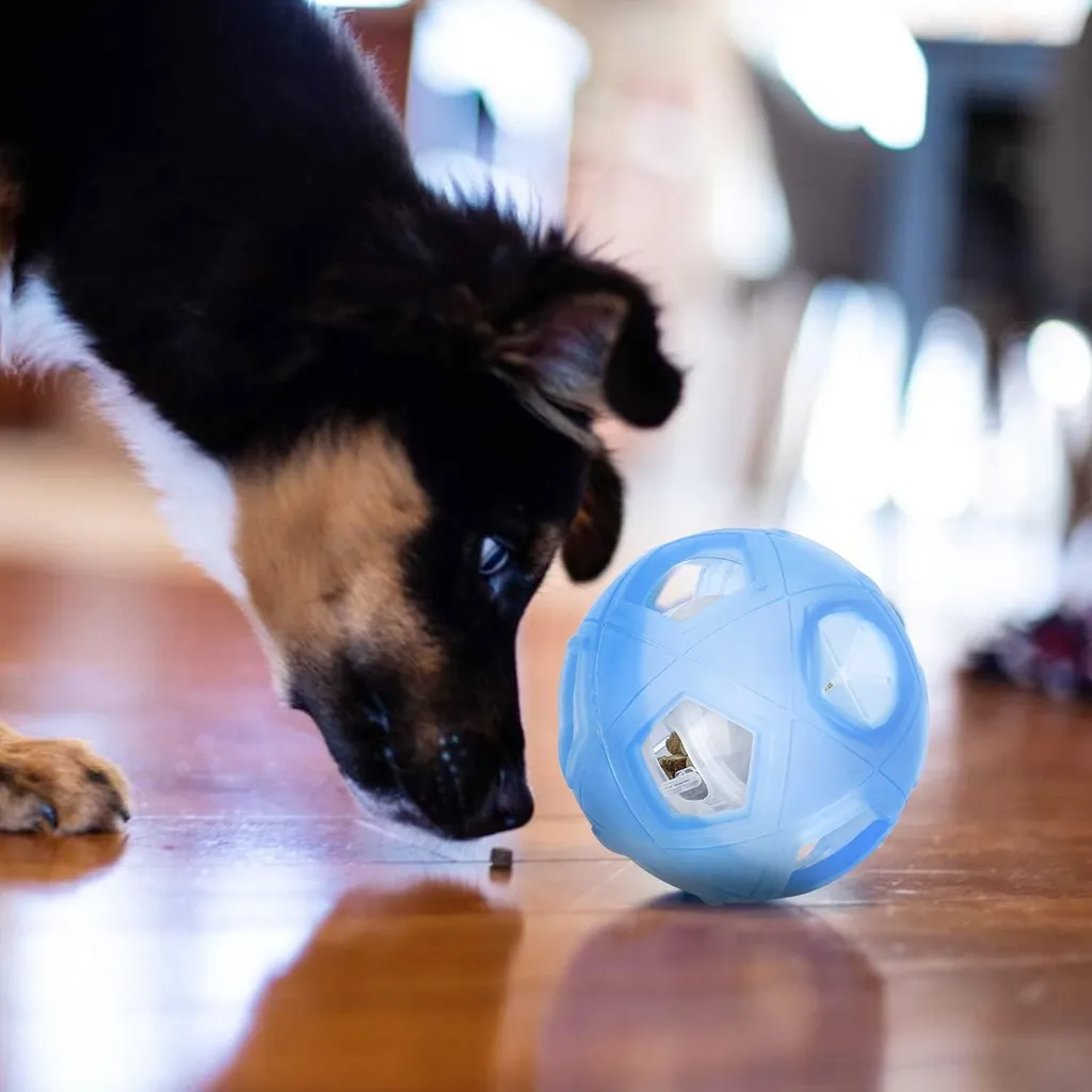 Balle d'alimentation lente pour chien : fini les repas trop rapides !