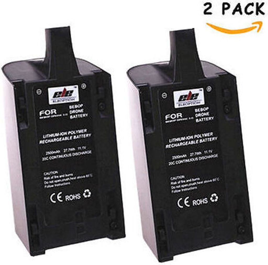 2er Pack 2500mAh 11.1V Lipo Akkus für Parrot Bebop Drone 3.0 RC Quadcopter Drone